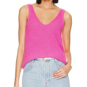 Pink Knit Sleeveless Top
